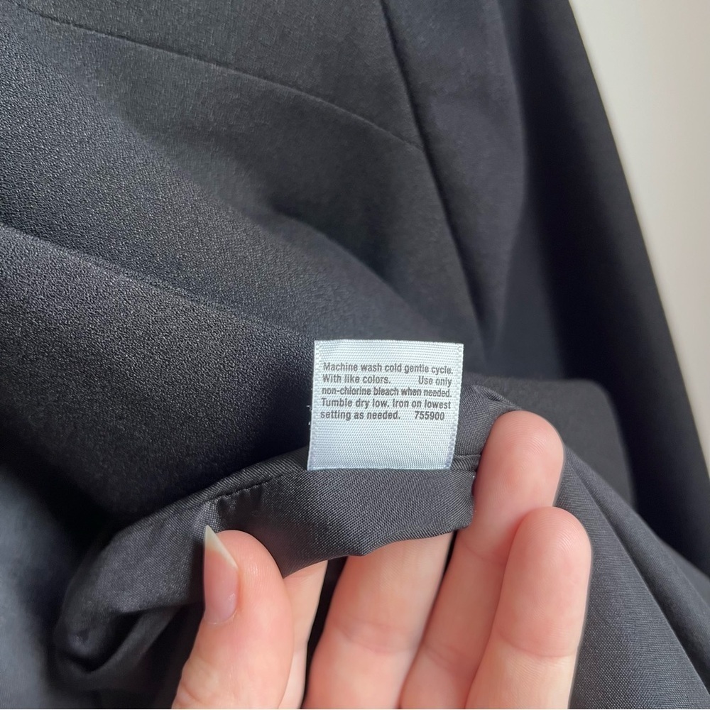 a.n.a Black Asymmetrical Blazer with Waterfall Front - Size Medium - Picture 7 of 7